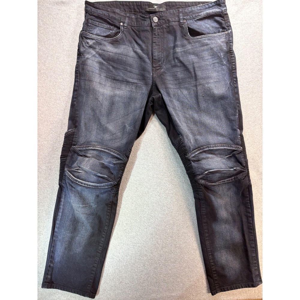 Jordan Craig Aaron Legacy Edition Mens Moto Jeans‎ Black Slim Fit 42x32 JM2264